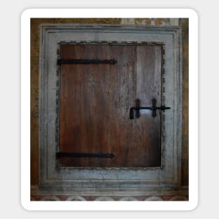 A Hatch Door in Palazzo Ducale, Mantua, Italy Sticker